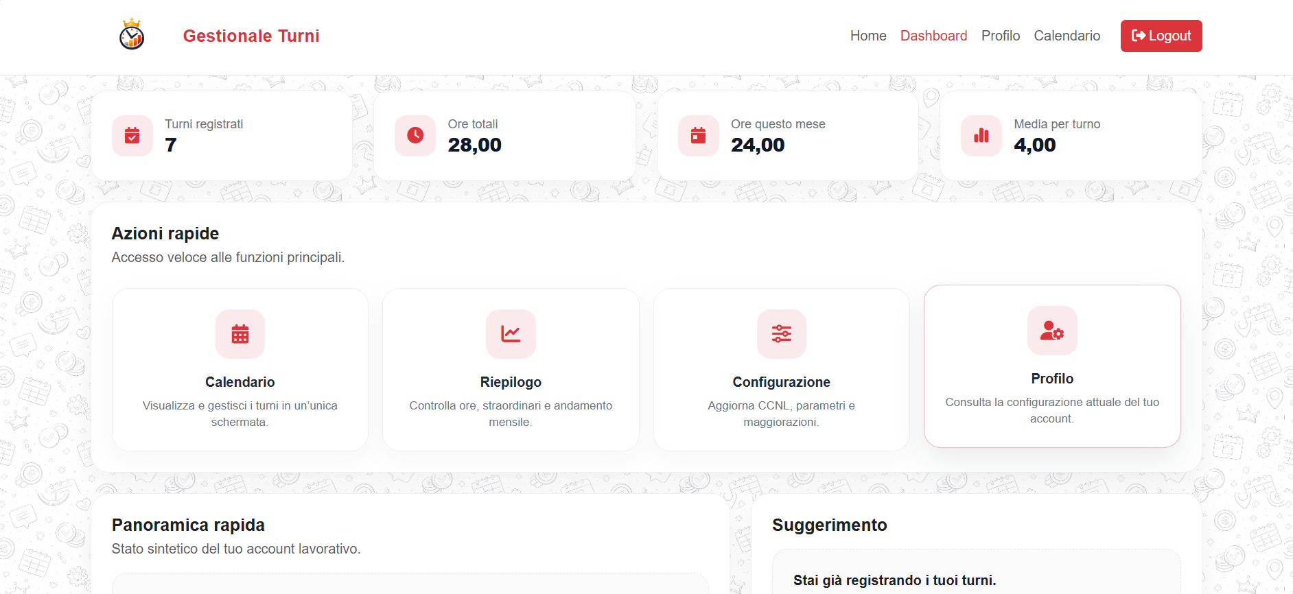 Anteprima dashboard UltraHub